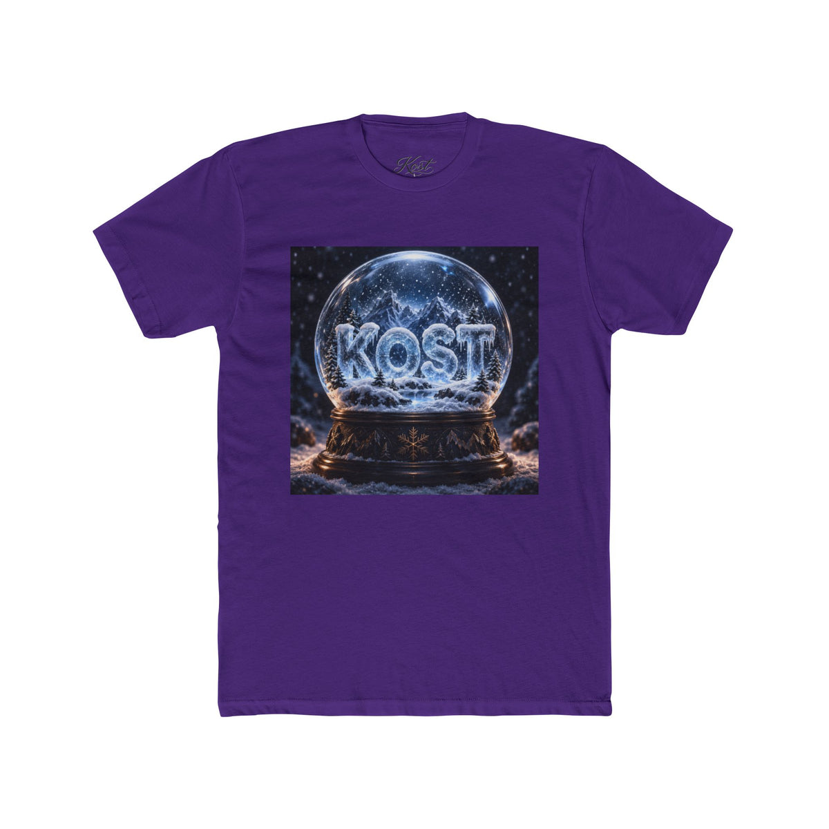 KOST Snow Globe Graphic Tee — Vintage Holiday Winter Scene T-Shirt