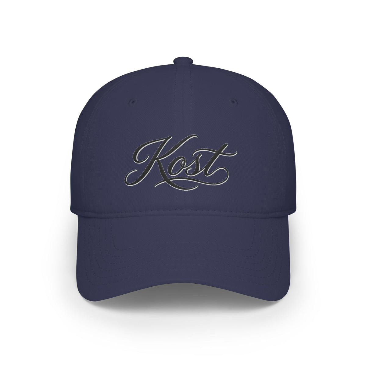Kost Script Embroidered Baseball Cap — Classic Red Low-Profile Hat