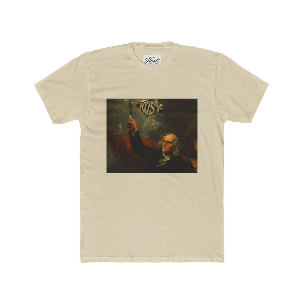 Vintage Revolutionary Portrait Tee — 'Kiss' Graphic Cotton T-Shirt