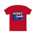 KOST Soda-Style Logo Tee — Retro Blue Pop Graphic T-Shirt