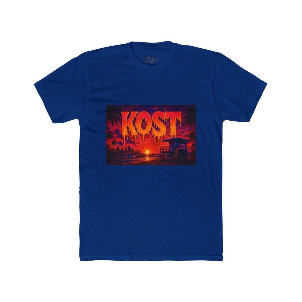 KOST Sunset Beach Tee — Vintage Tropical Sunset Graphic T-Shirt
