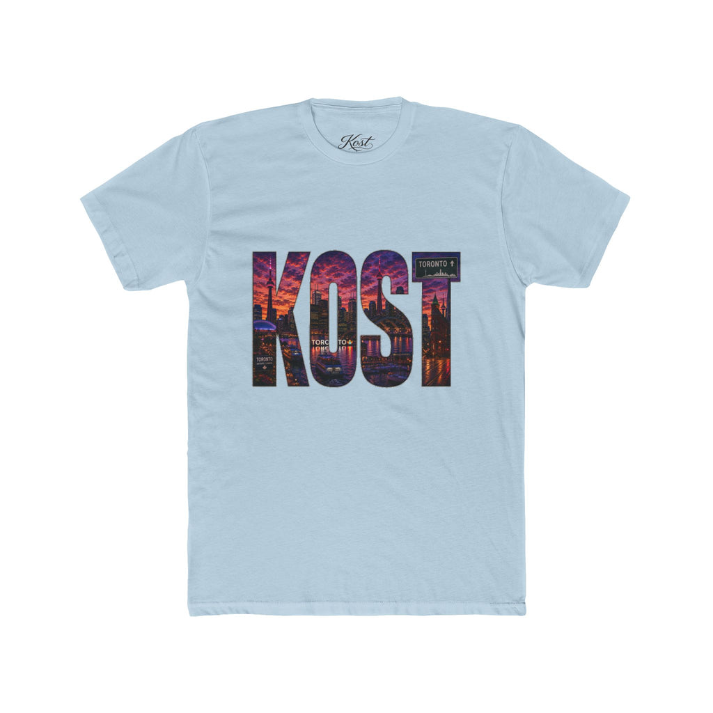KOST Cityscape Logo Tee — Sunset Skyline Graphic T-Shirt