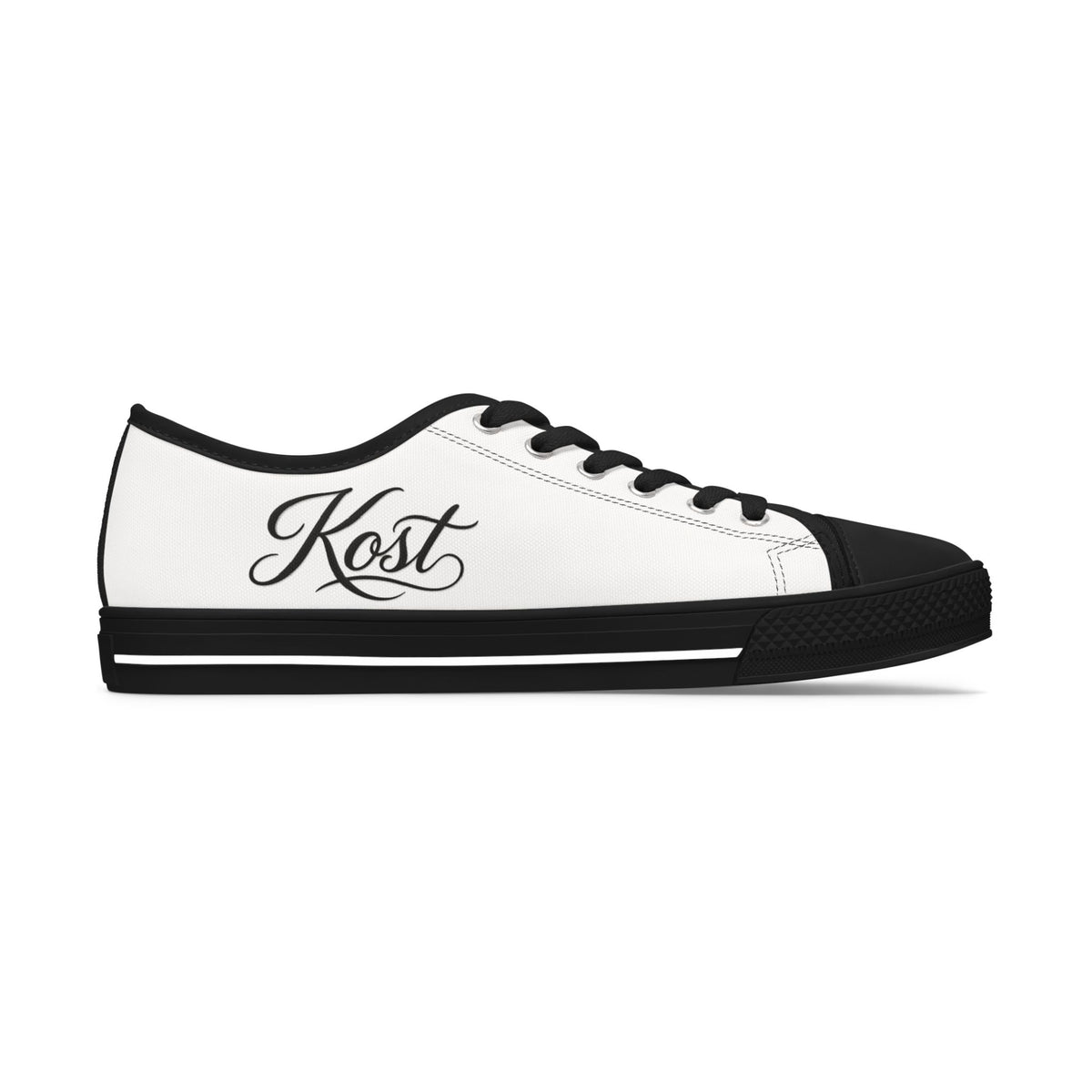 Women's Low Top Sneakers with Custom Script Logo