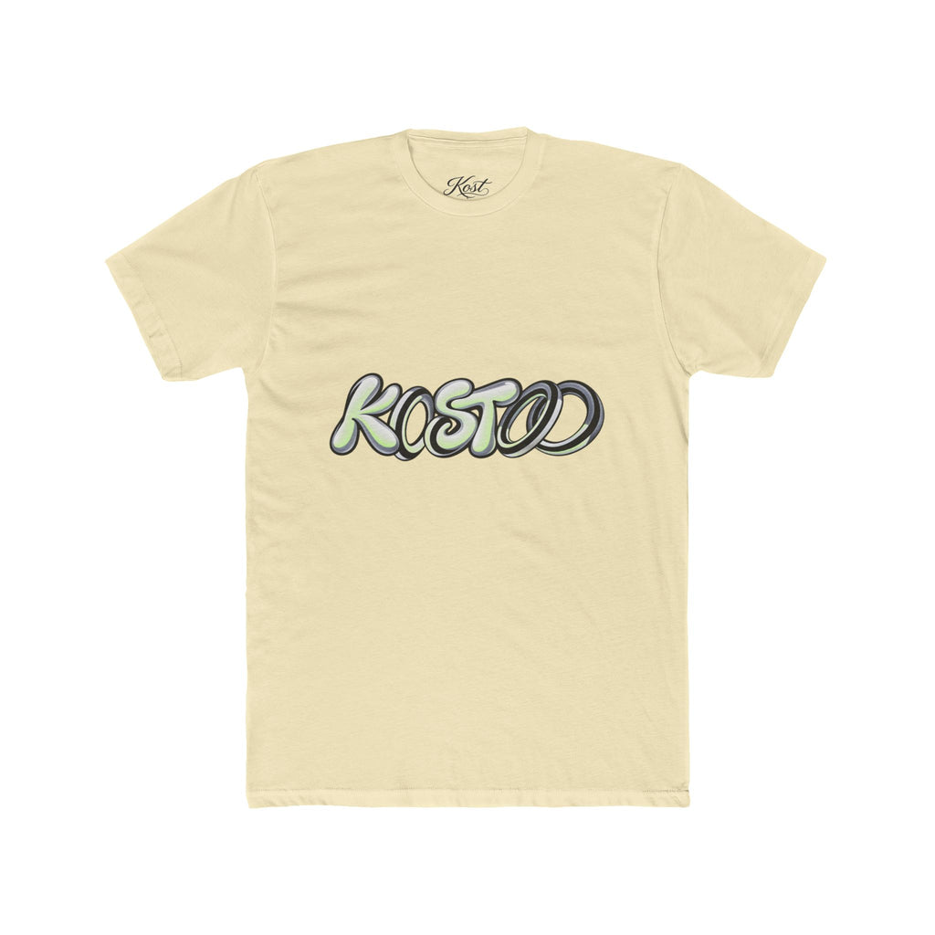 Graphic Tee — 'KOSTOD' Retro Bubble Letter Shirt
