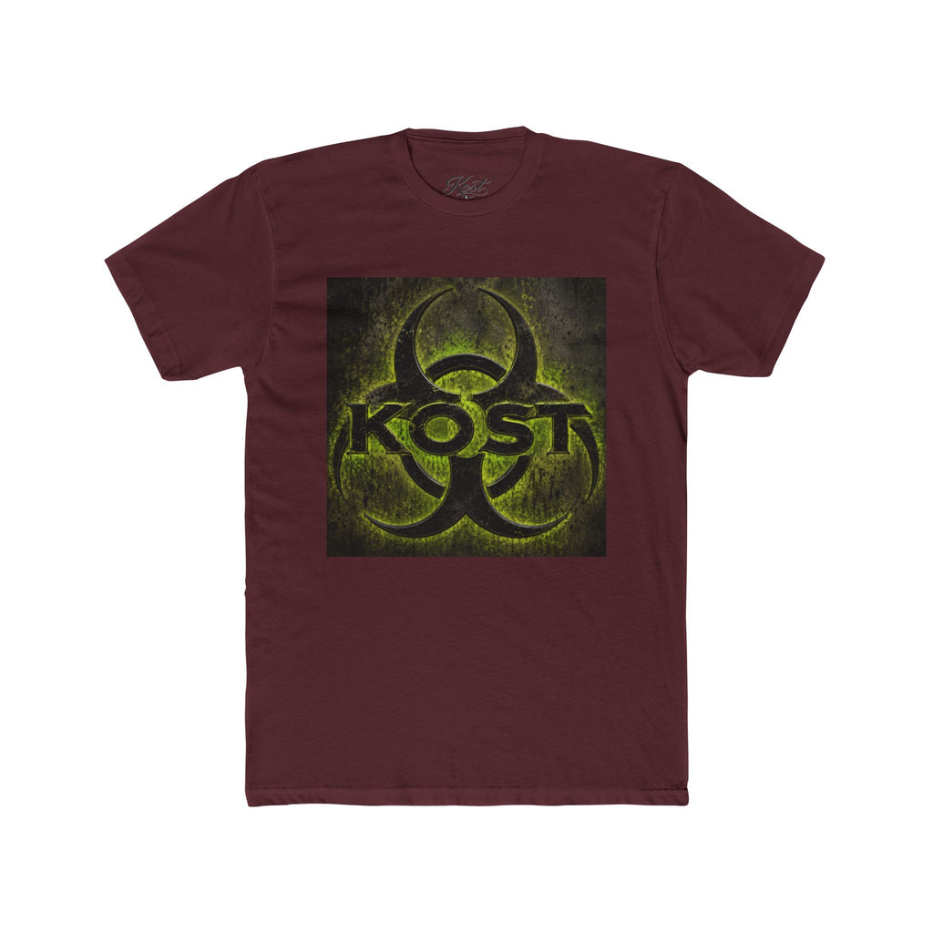 Biohazard KOST Graphic Tee — Distressed Neon Toxic Logo T-Shirt
