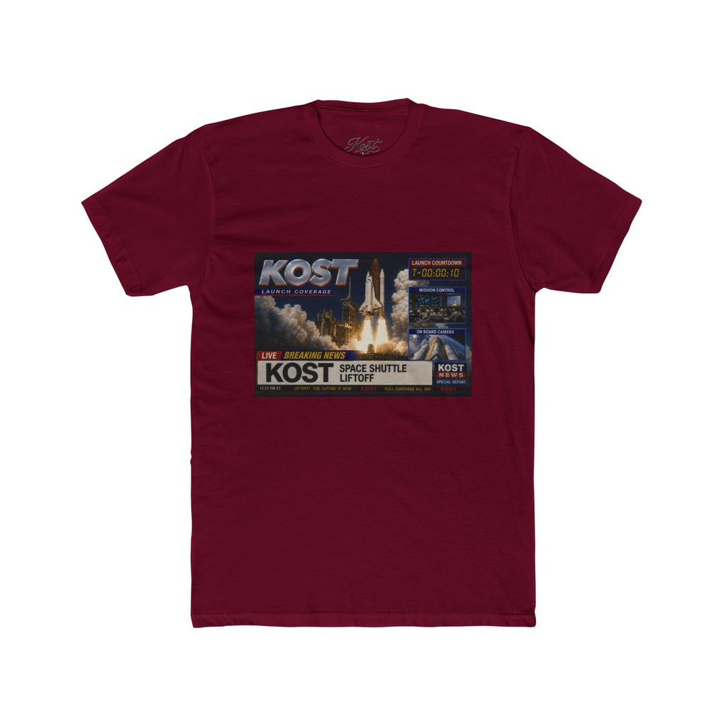 KOST Space Shuttle Launch Graphic Tee – Retro Rocket Sci‑Fi T-Shirt