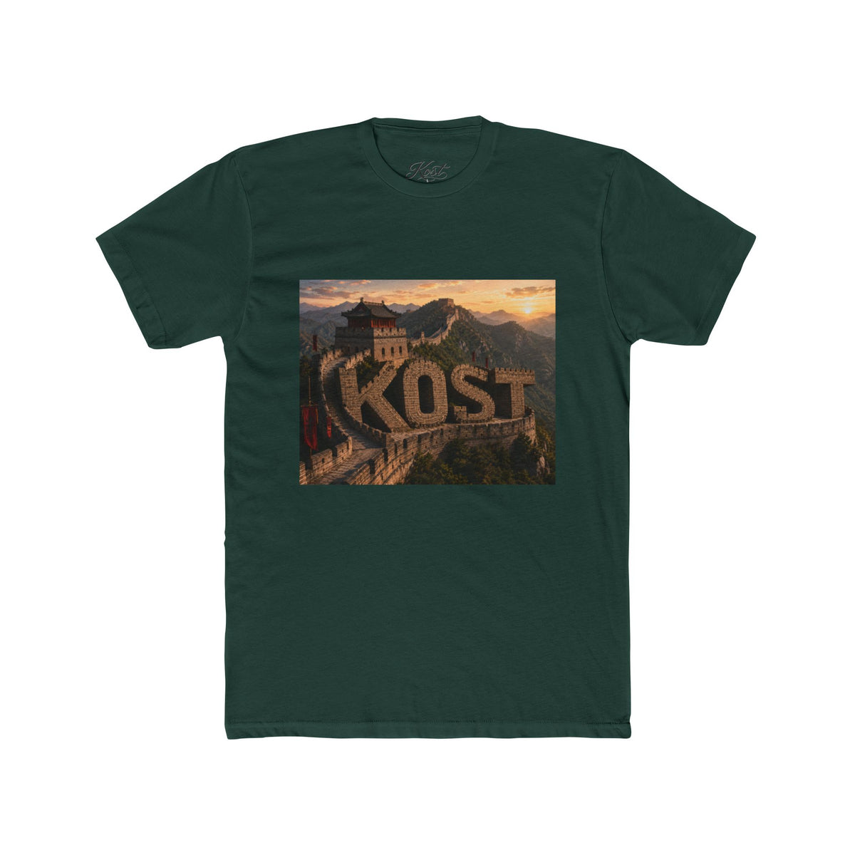 KOST Mountain Scenic Graphic Tee — Vintage Sunset Landscape T-Shirt