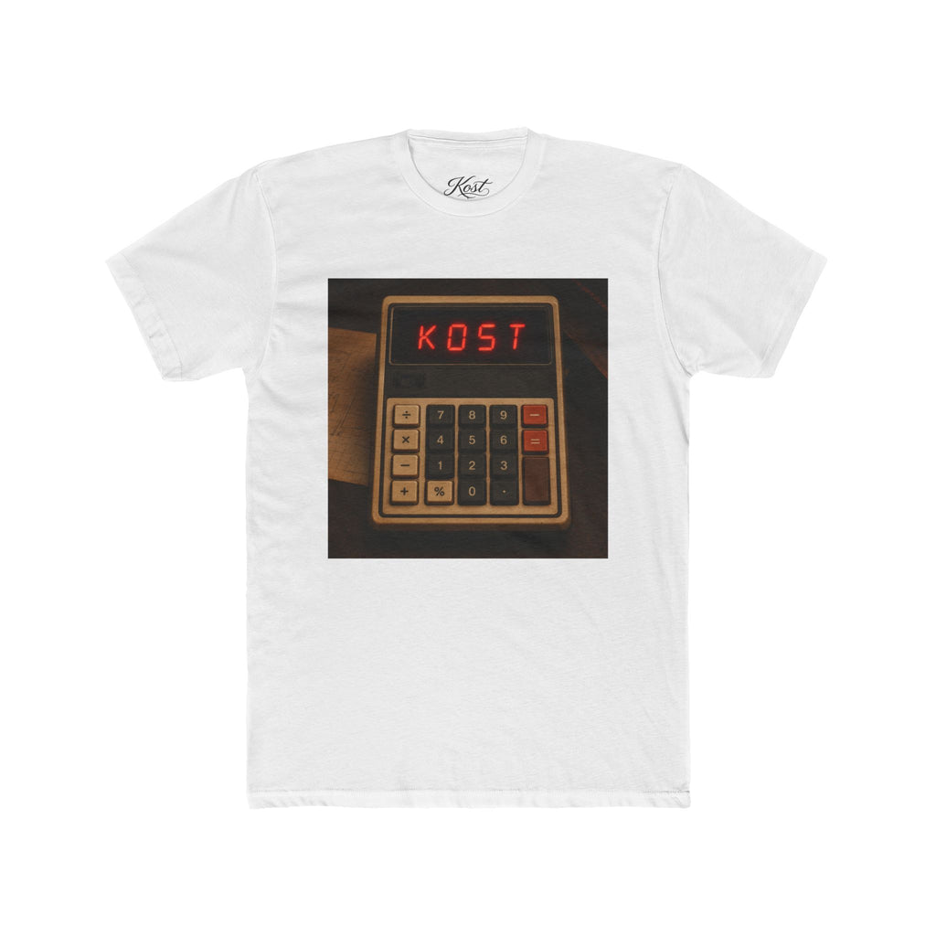 Calculator Retro Tee — “KOST” Vintage Electronics Graphic T-Shirt