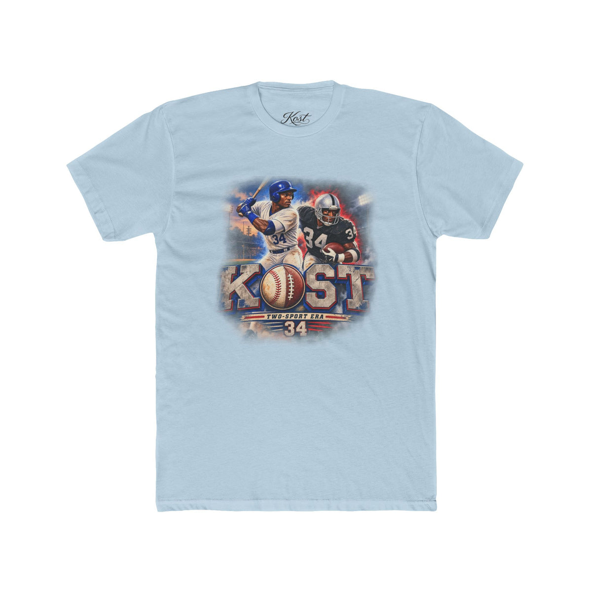 Kost Vintage Baseball & Football Collage Tee