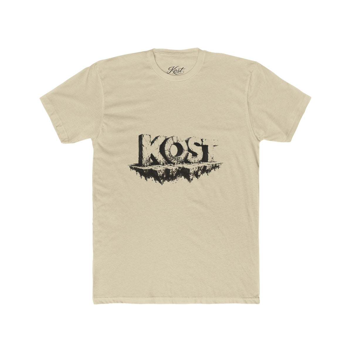 Kost Logo Tee — Grunge Black Graphic Cotton T-Shirt