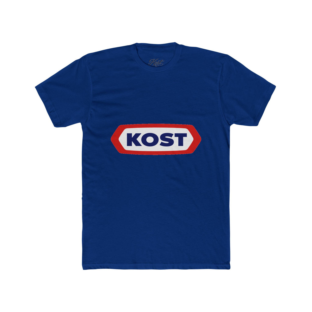 KOST Logo Tee — Retro Red & Blue Graphic T-Shirt