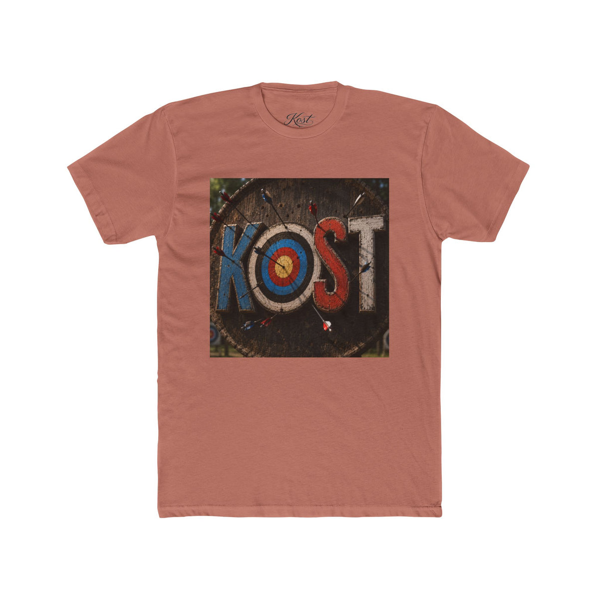 KOST Target Logo T‑Shirt — Retro Archery Bullseye Graphic Tee
