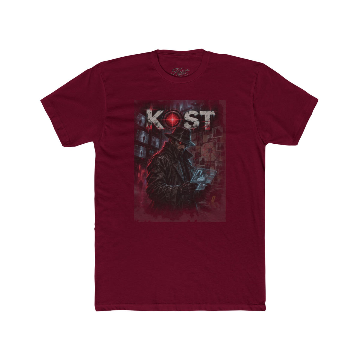 Kost Gothic Figure Tee — Dark Vaporwave Art T-Shirt