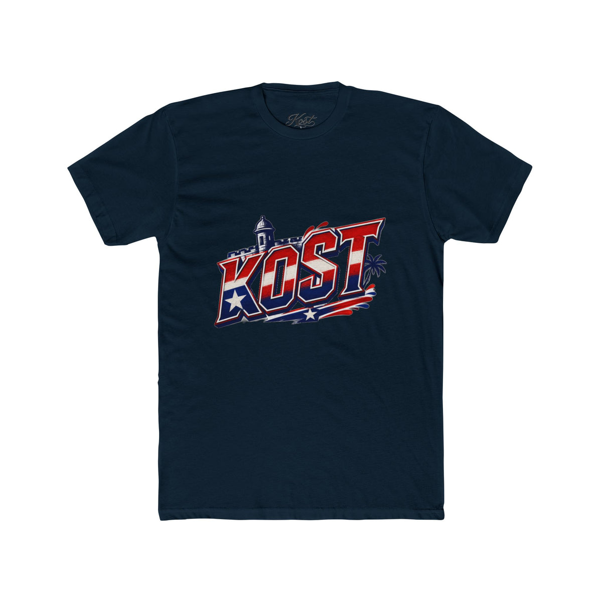 KOST Retro Palm Beach T-Shirt — Americana Surf Vibes