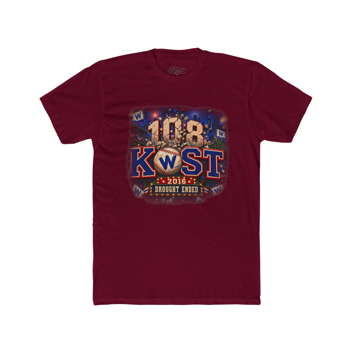 108 KWST Vintage Radio Tee — "Drought Ends" Retro Station Shirt