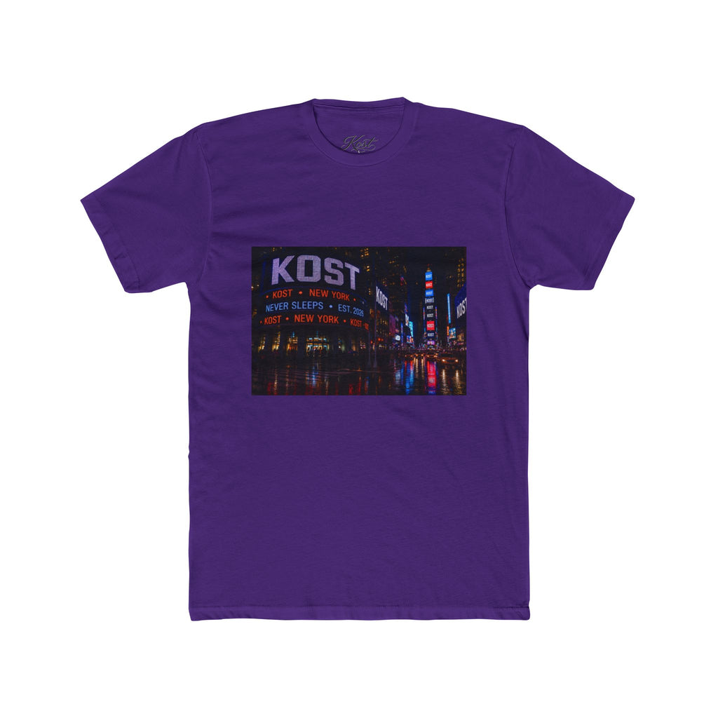 KOST Neon City Crew Tee — Retro Nightscape Graphic T‑Shirt