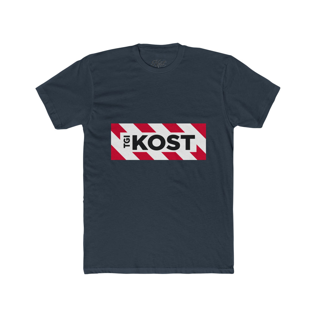 Crew Tee — Bold "The KOST" Stripe Logo Shirt