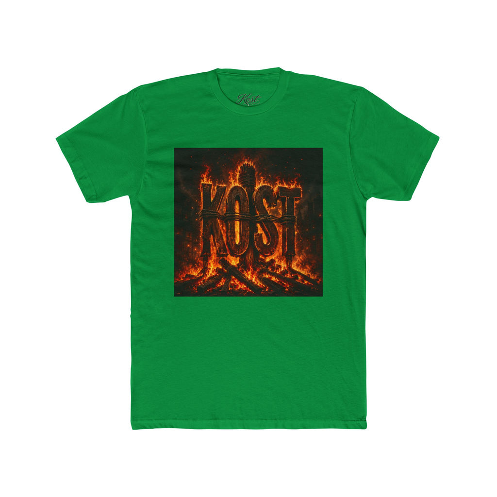 Crew Tee — 'KOST' Flaming Logo Graphic T-Shirt