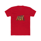 Retro 3D 'KOST' Graphic Tee — Vintage Orange Shadow Cotton T-Shirt