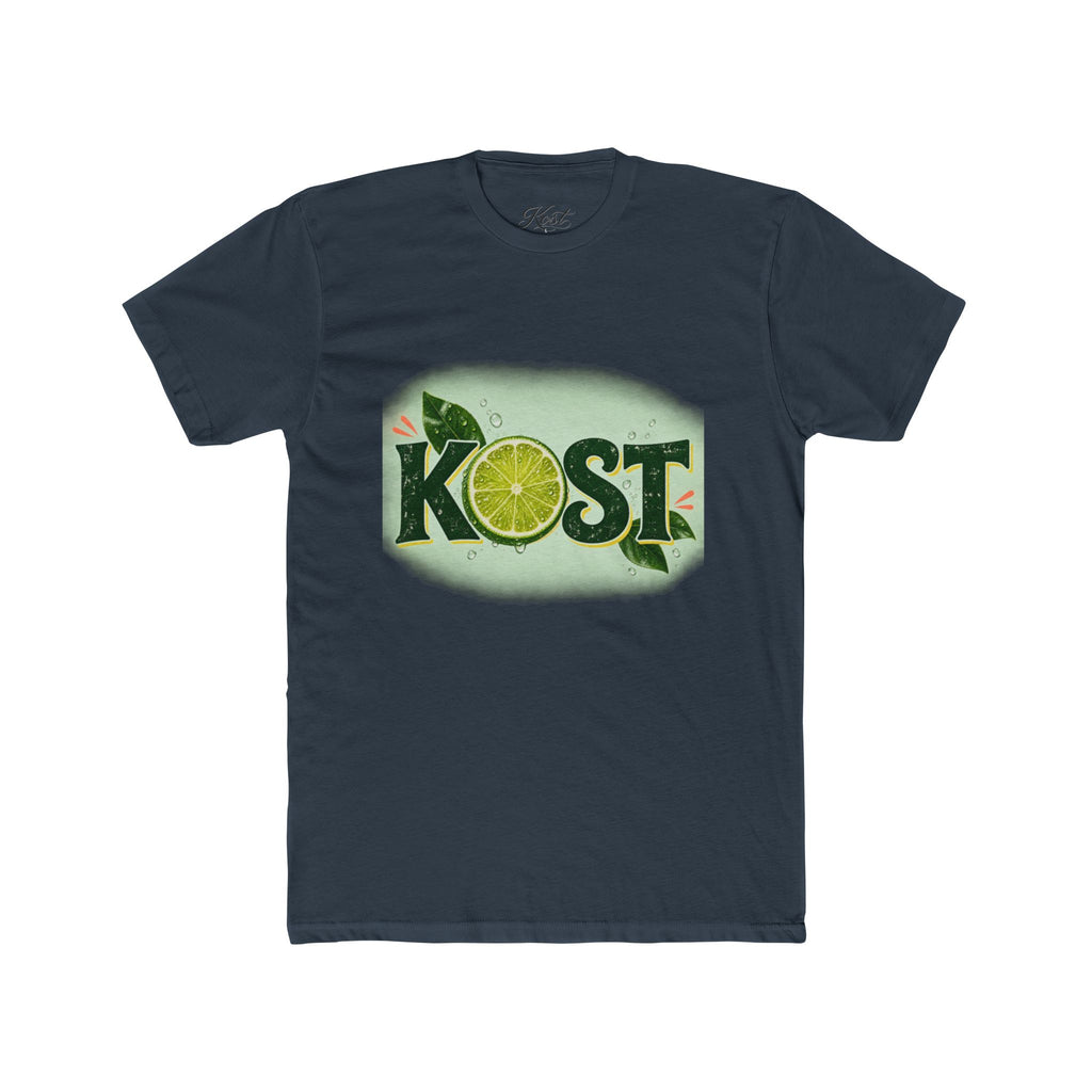 KOST Lime Graphic Cotton T-Shirt