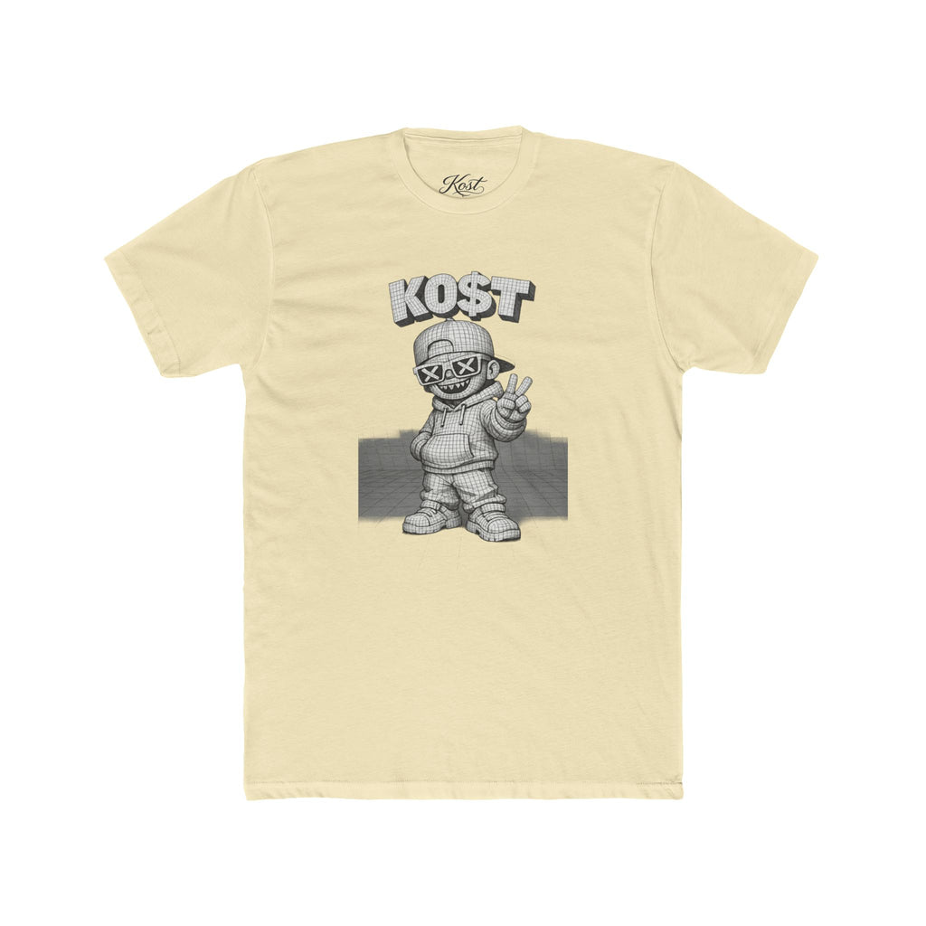 KOST Street Character Tee — Retro Hip-Hop Skull Graphic T-Shirt