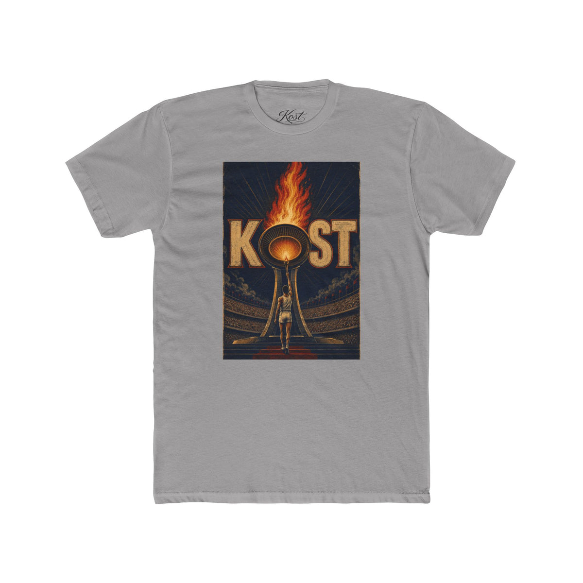 KOST Vintage Torch Tee — Retro Flame Graphic T-Shirt