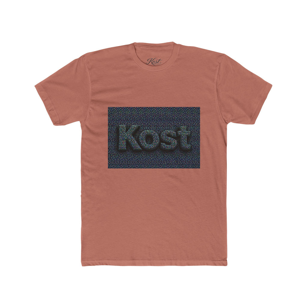 Kost Embroidered Logo Tee — Minimalist Cotton Crew T‑Shirt
