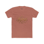 KOST Script Logo Tee — Elegant Gold Calligraphy Cotton T‑Shirt