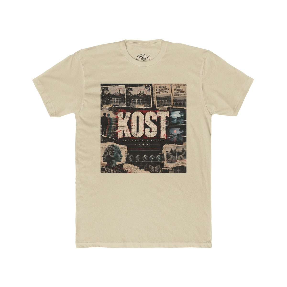 KOST Vintage Collage Tee – Retro Travel Photo Graphic T-Shirt