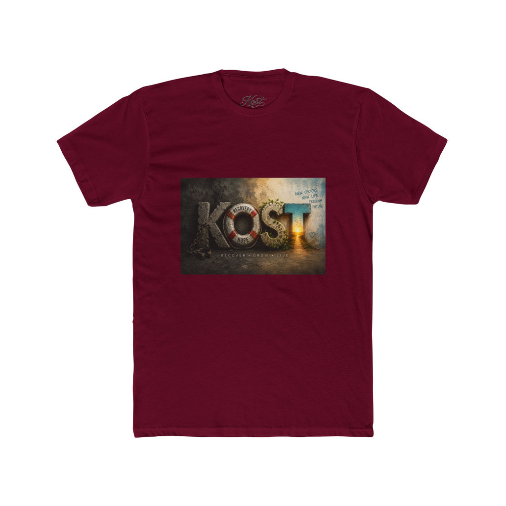 KOST Graphic T-Shirt – Distressed Gothic Rock-Inspired Tee