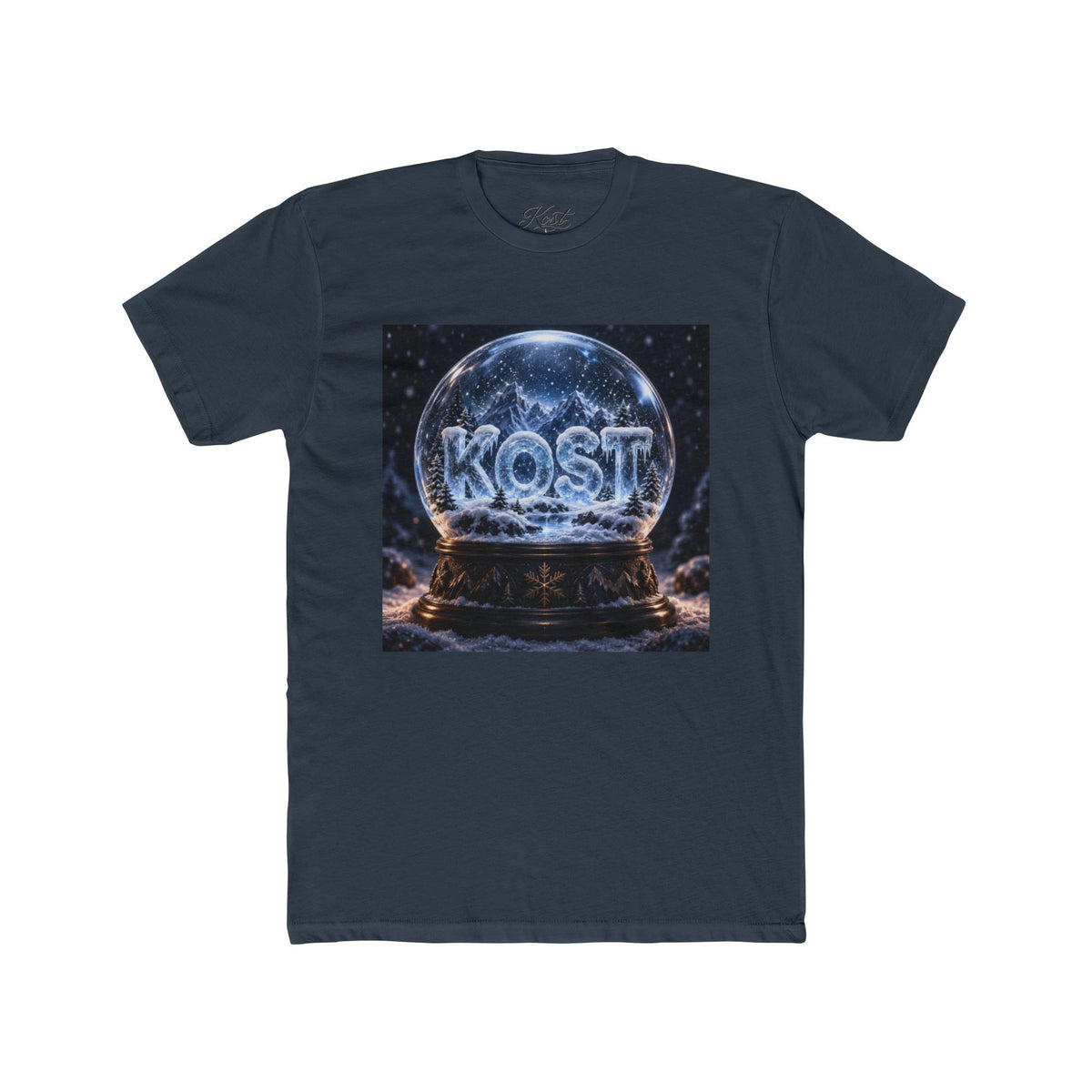 KOST Snow Globe Graphic Tee — Vintage Holiday Winter Scene T-Shirt