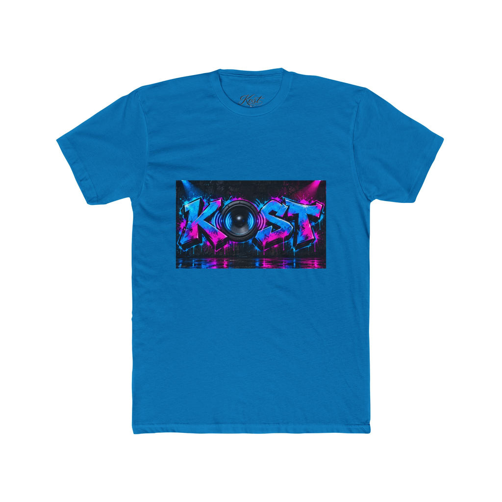 KOST Neon DJ Speaker Graphic T‑Shirt — Retro Vaporwave Music Tee