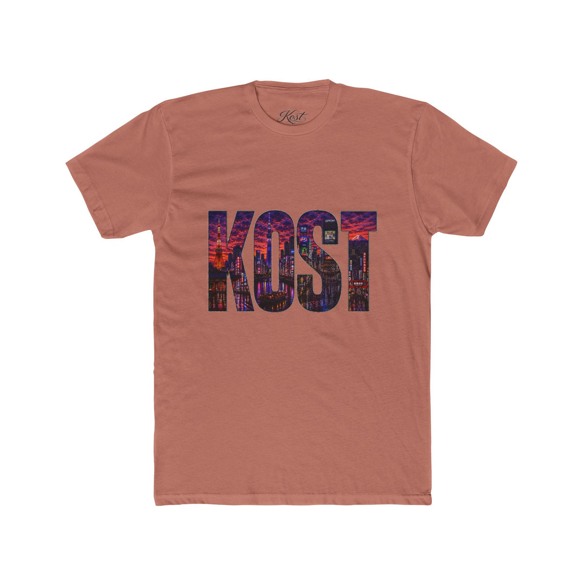 KOST Graphic Tee — Bold Cityscape Lettering T‑Shirt