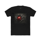Lost Red Apple Graphic Tee — Distressed Dark Art T‑Shirt