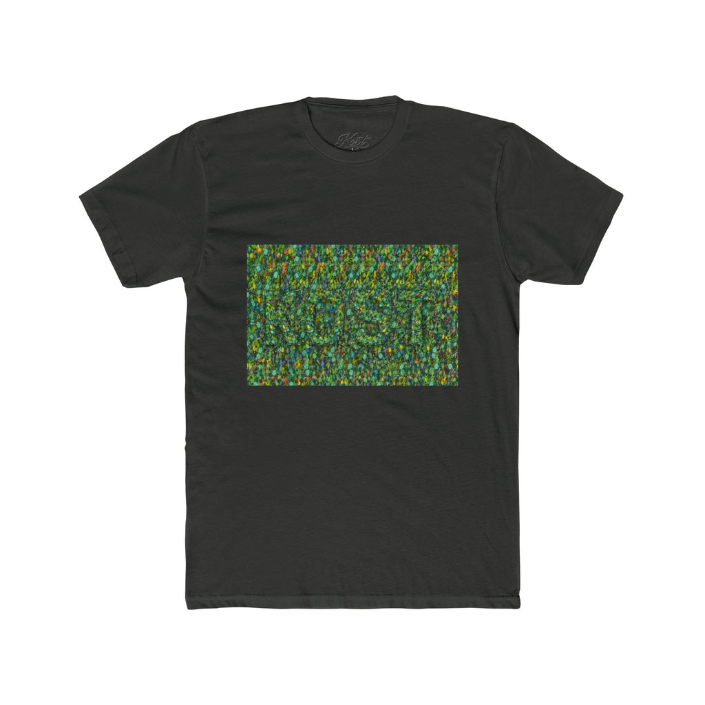 Abstract Mosaic Green Pattern T‑Shirt