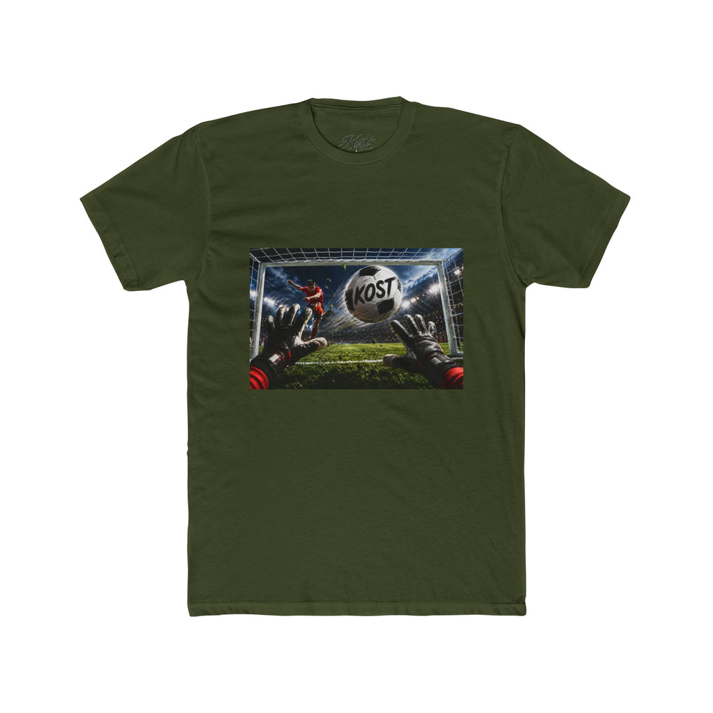 Soccer Goalkeeper Catch T‑Shirt — 'KOST' Stadium Football Tee