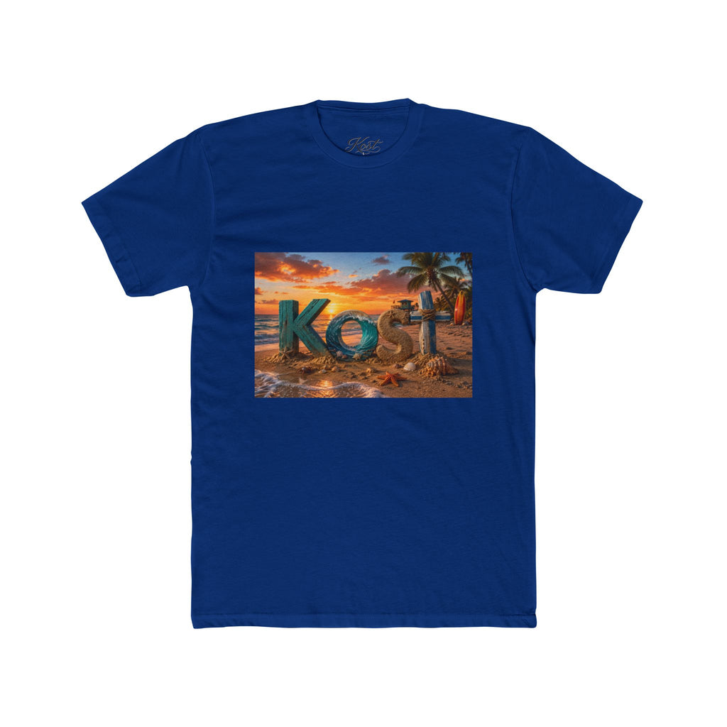 T-Shirt — 'Kost' Tropical Beach Sunset Graphic Tee