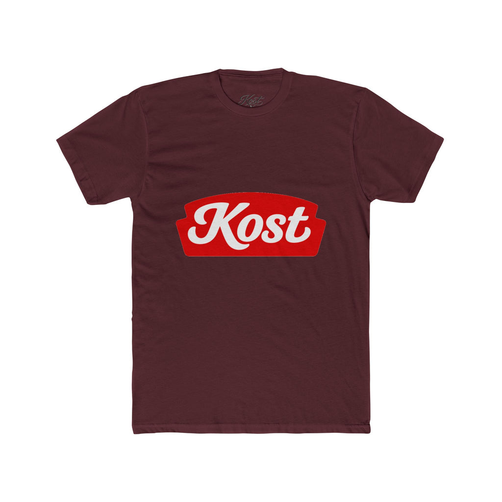 Kost Logo Tee — Retro Red Script Graphic T-Shirt