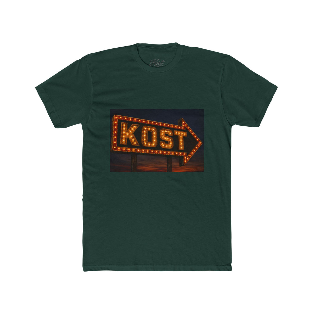 KOST Marquee Arrow Tee — Vintage Neon Sign Graphic T-Shirt
