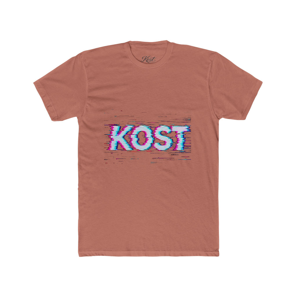 KOST Glitch Graphic Tee — Retro Vaporwave Logo T-Shirt