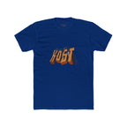 Retro 3D 'KOST' Graphic Tee — Vintage Orange Shadow Cotton T-Shirt