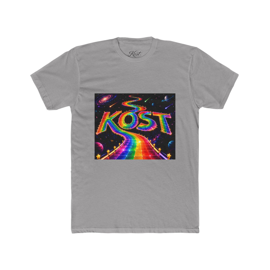 KOST Rainbow Road T-Shirt — Psychedelic Retro Cosmic Graphic Tee