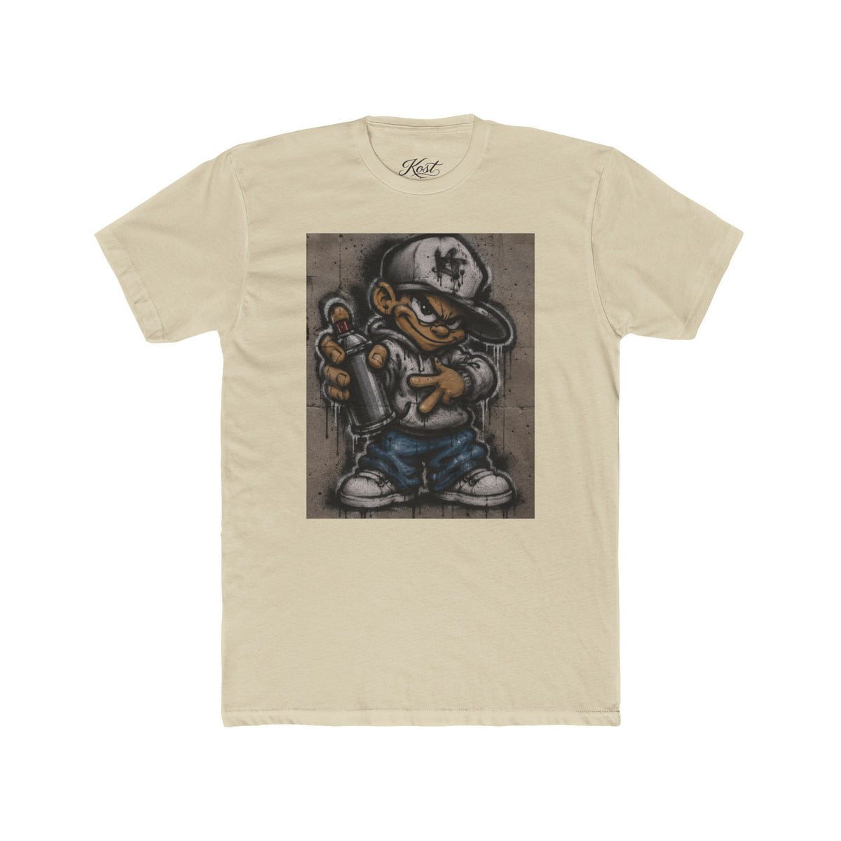 Graffiti Kid Tee — Urban Street Art Cartoon T-Shirt