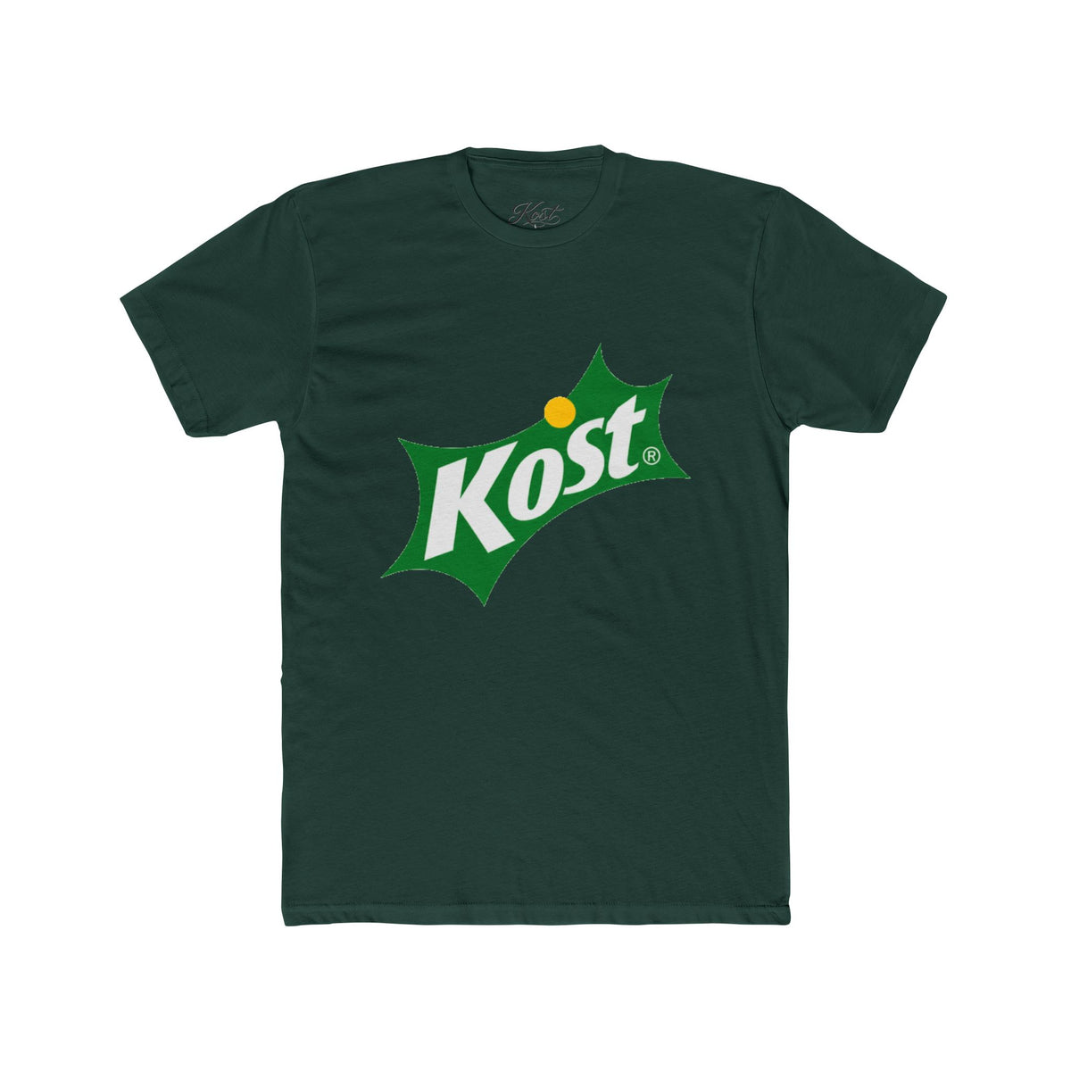 Kost Logo T-Shirt — Retro Green & Yellow Soda-Inspired Tee