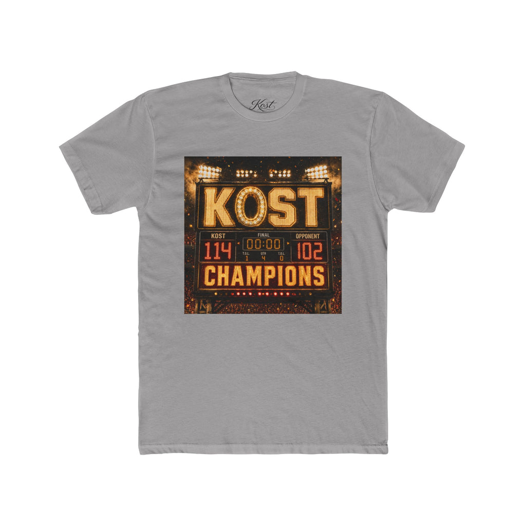 KOST Champions Basketball Scoreboard Tee – '114-102' Victory Shirt
