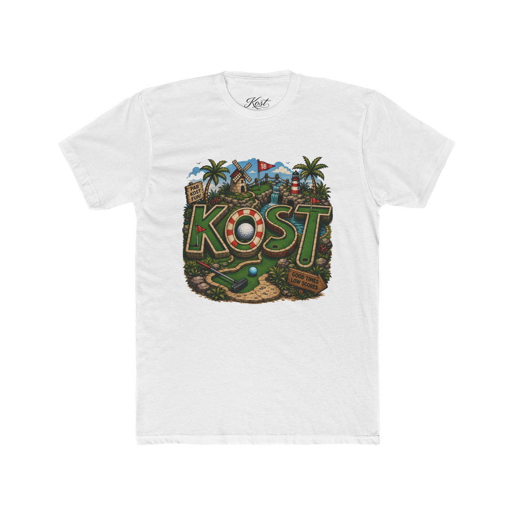 KOST Golf Course Graphic Tee — Vintage Island Mini Golf Design