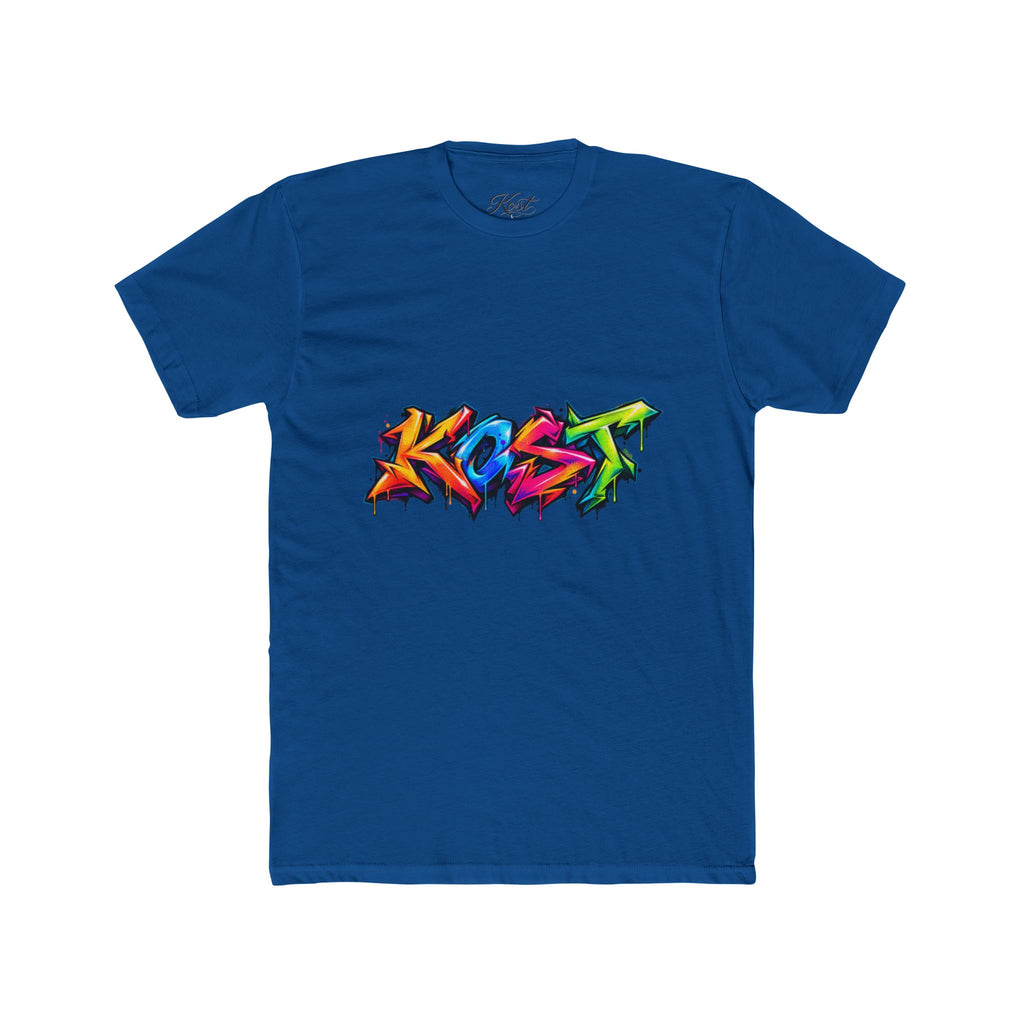 Graffiti 'Kost' Tee – Colorful Street Art Crew Neck T-Shirt