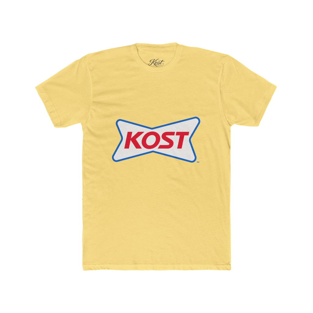 KOST Logo Tee — Retro Red & Blue Graphic T-Shirt