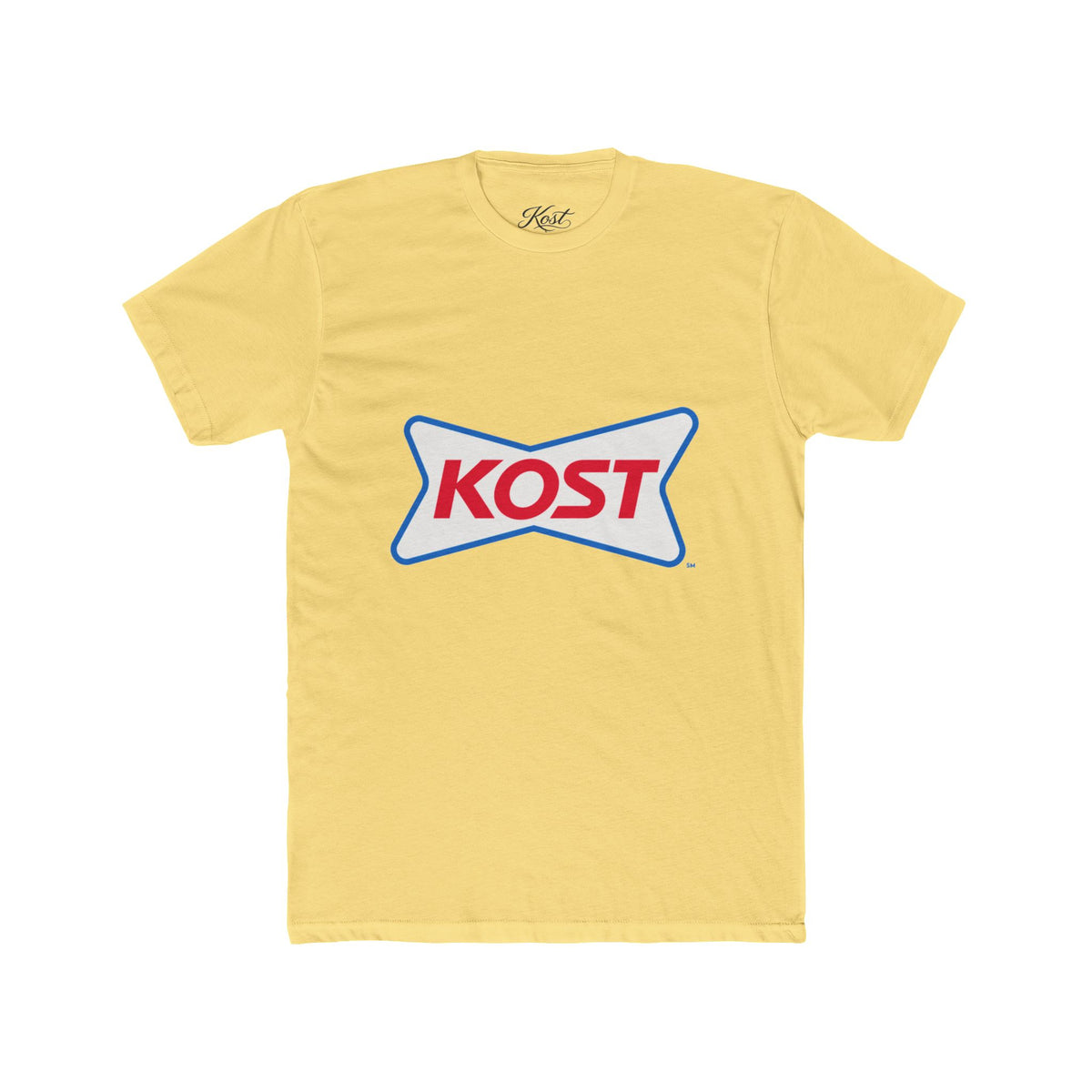 KOST Logo Tee — Retro Red & Blue Graphic T-Shirt