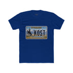 Wyoming License Plate Tee — 'KOST' Cowboy Scenic Graphic T-Shirt